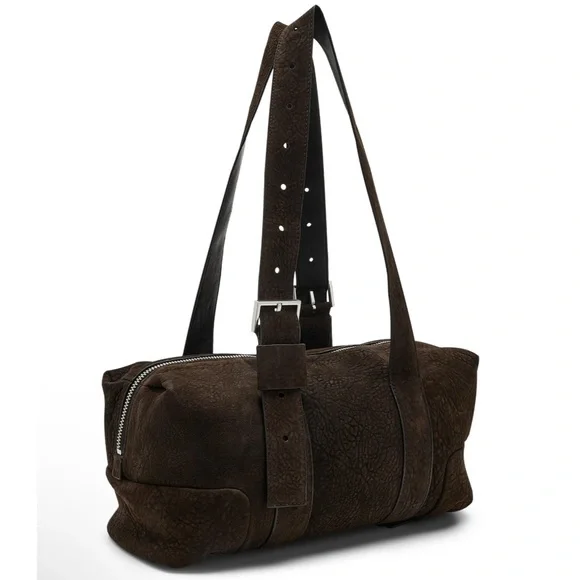 NWT AllSaints Ares Grain Shoulder Bag - Picture 2 of 5